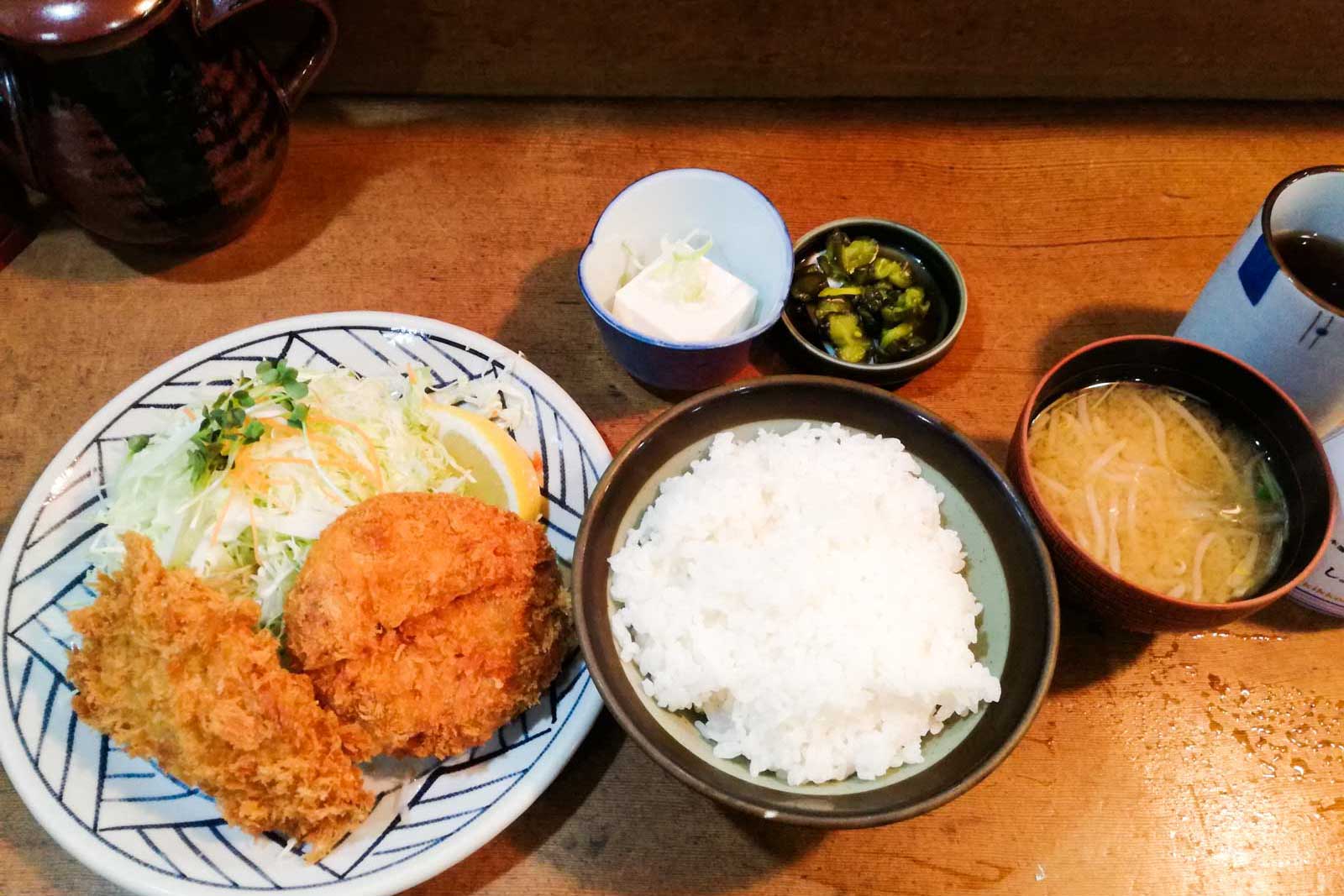 エビフライ定食