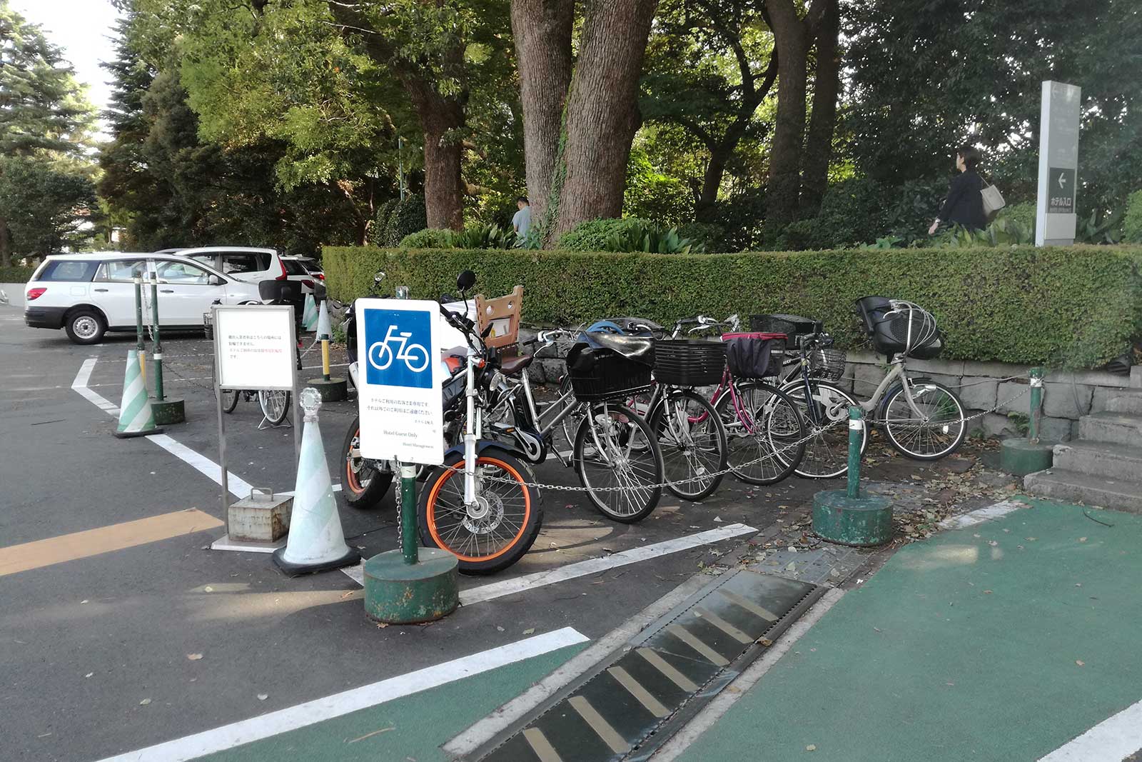 ホテルニューオータニの駐輪場