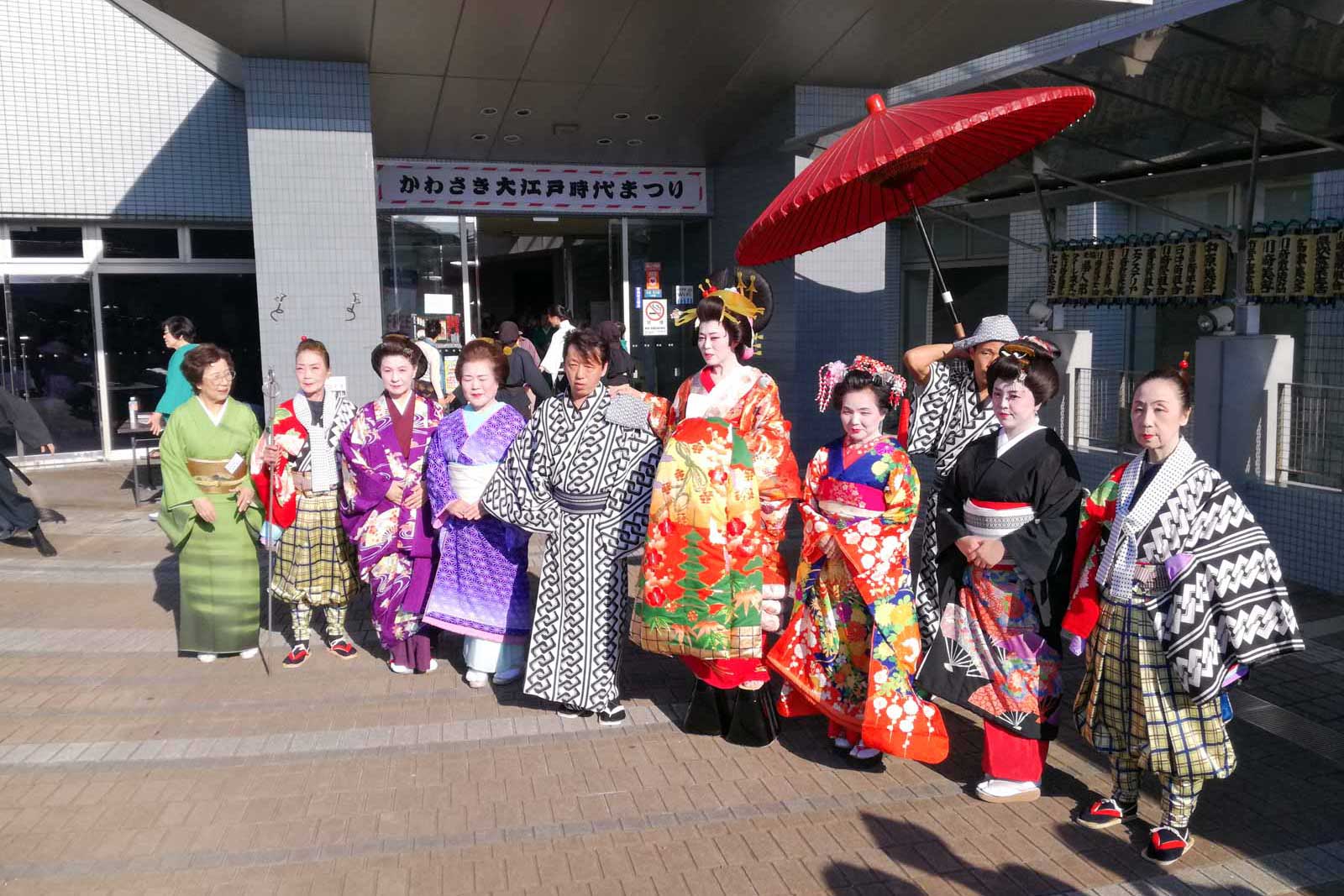 おいらん道中の集合写真