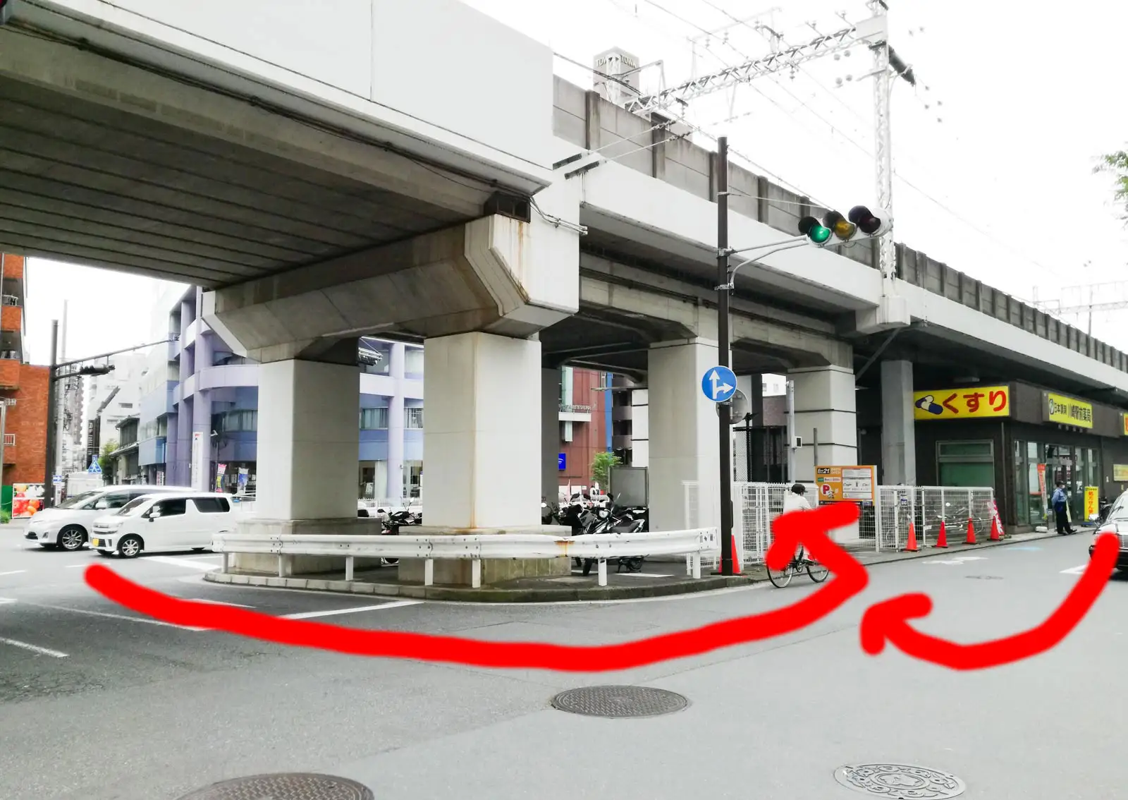 川崎太田病院前バイク駐車場